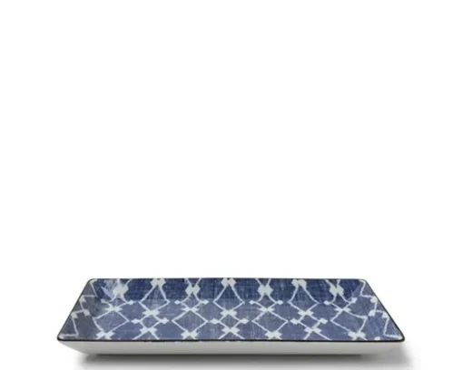 Aizome Hishi Rectangle Plate