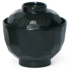 Black 8 Oz. Soup Bowl With Lid
