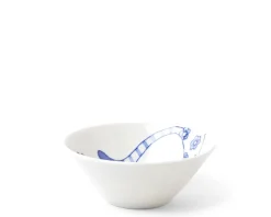 Blue & White Cat 4.5" Rice Bowl