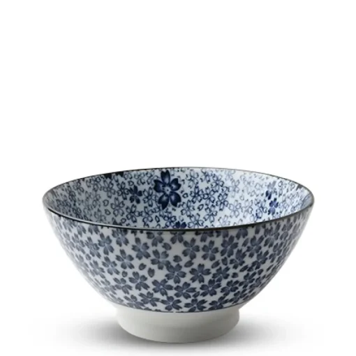 Blue & White Sakura 7" Noodle Bowl