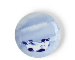 Blue Cat Playing Plate