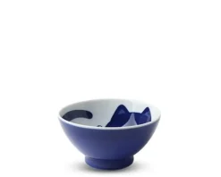 Blue Cats 4.5" Rice Bowl
