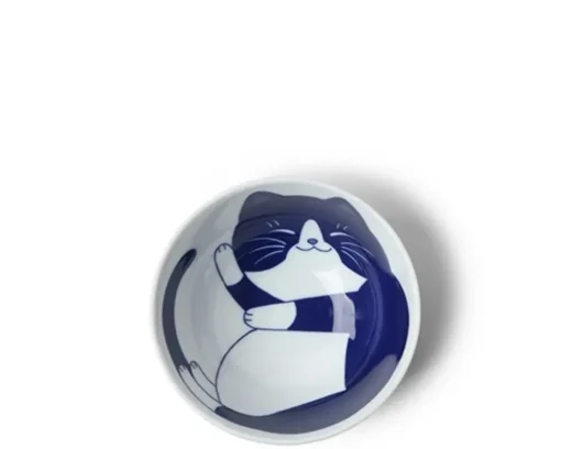 Blue Cats 4.5" Rice Bowl