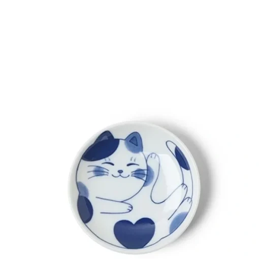 Blue Cats 3.75" Sauce Dish