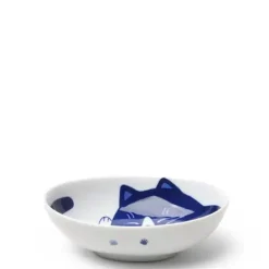Blue Cats 5" X 3.75" Oval Bowl