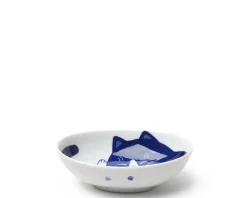Blue Cats 5" X 3.75" Oval Bowl