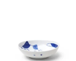 Blue Cats 5" X 3.75" Oval Bowl