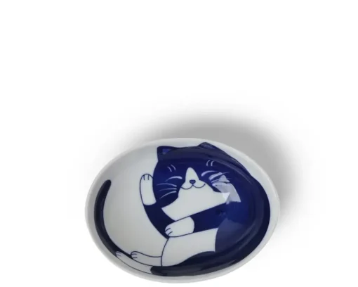 Blue Cats 5" X 3.75" Oval Bowl