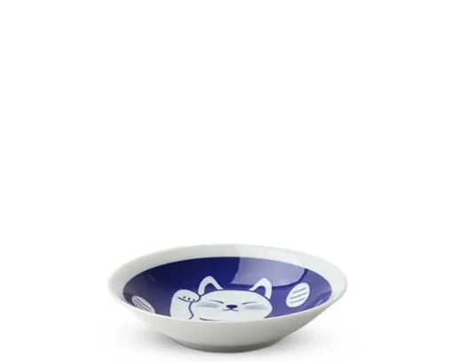 Blue Fortune Cat 6.5" Plate