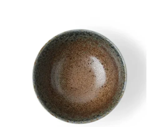 Blue Sand Crackle Bowl 6-1/4"
