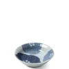 Blue Textile Petals Sauce Dish