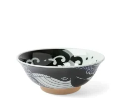 Bowl Blue Whale Waves 8"