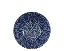 Bowl Cobalt Cloud Swirls 5.75