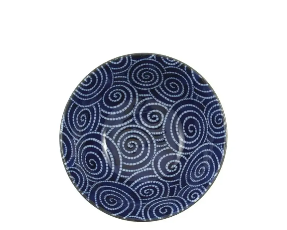 Bowl Cobalt Cloud Swirls 5.75"