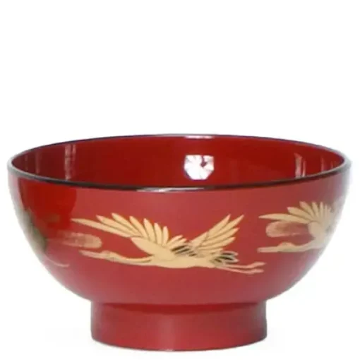 Bowl Soup 4.5" Red Crane