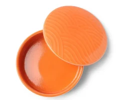Bowl With Cover Himari Orange