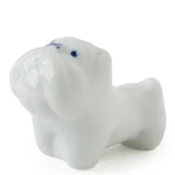 Bulldog Chopstick Rest - White