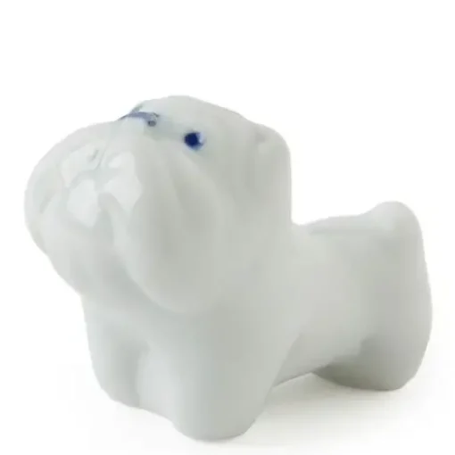 Bulldog Chopstick Rest - White