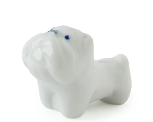 Bulldog Chopstick Rest - White