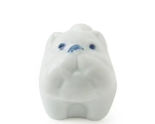Bulldog Chopstick Rest - White