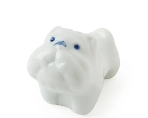 Bulldog Chopstick Rest - White