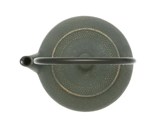 Cast Iron Green/Bronze Hobnail Teapot 0.65L
