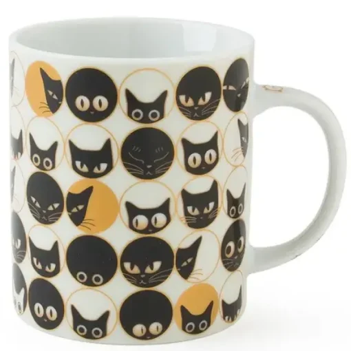 Cat Eyes 8 Oz. Mug - White