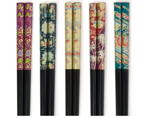 Chopsticks Kimono Print