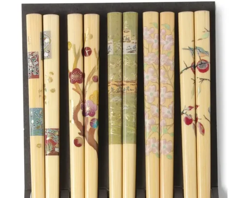 Chopsticks Set Bamboo Seasons