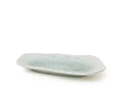 Coral Blue Rectangular Plate