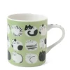 Cozy Cats 8 Oz. Mug - Green