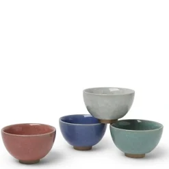Crackle 5 Oz. Teacup Set Of 4