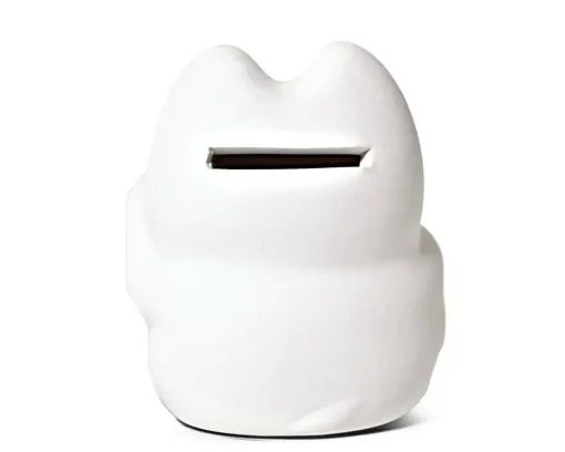 Feng Shui Fortune Cat Bank - White