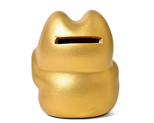 Feng Shui Fortune Cat Bank - Gold