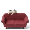 Figurine Cat On Red Sofa