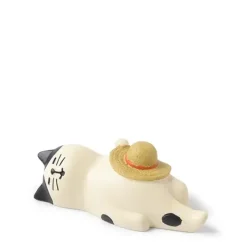 Figurine Cat Sleeping Hat