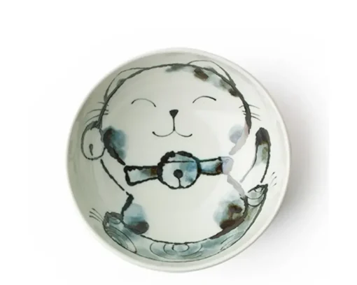 Fortune Cat 6.25" Bowl Pink