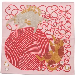 Furoshiki Cats & Yarn 19"
