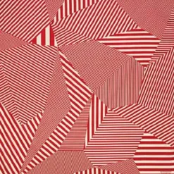 Furoshiki Pattern Stripes Red 38.75" Sq.