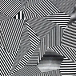 Furoshiki Pattern Stripes Black 38.75" Sq.