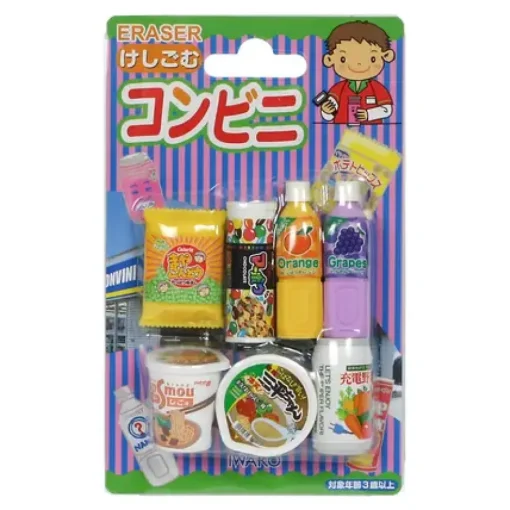 Iwako Convenience Store Eraser Pack At Miya