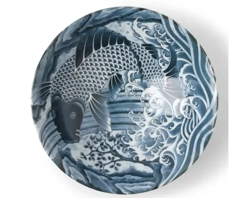 Koi 10" Serving Bowl Gray