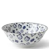Maneki Neko Blue 7.75" Bowl