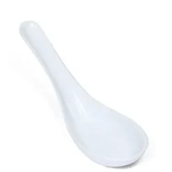 Melamine Soup Spoon - White