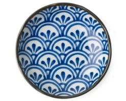 Monyou 4.5" Hana Seigaiha Plate