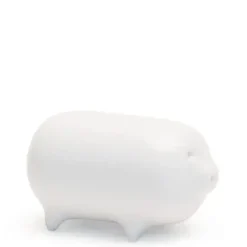 Mori Pig Figurine - White At Miya
