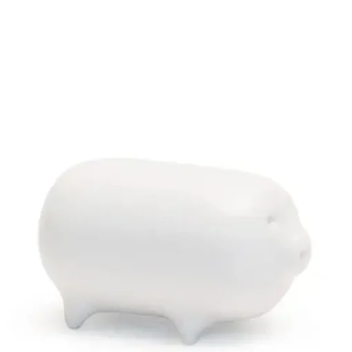 Mori Pig Figurine - White At Miya