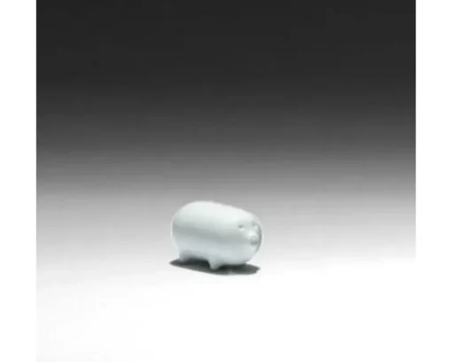 Mori Pig Figurine - White At Miya