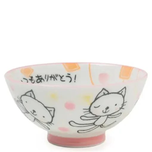 Pink Cat 4.25" Rice Bowl