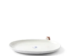 Plate Owl & Moon Design